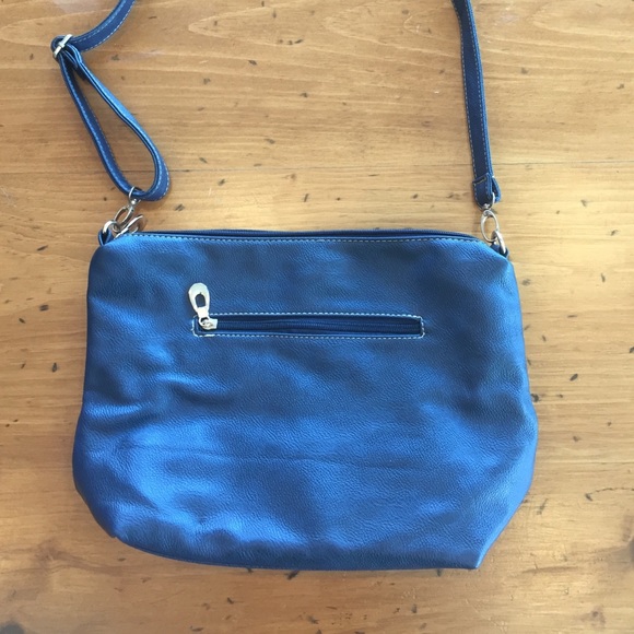 SOLD/NOTFORSALE Navy briefcase/purse/wallet set faux leather - Picture 6 of 16